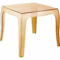 Fine-Line Queen Polycarbonate Side Table Transparent Amber FI2845364